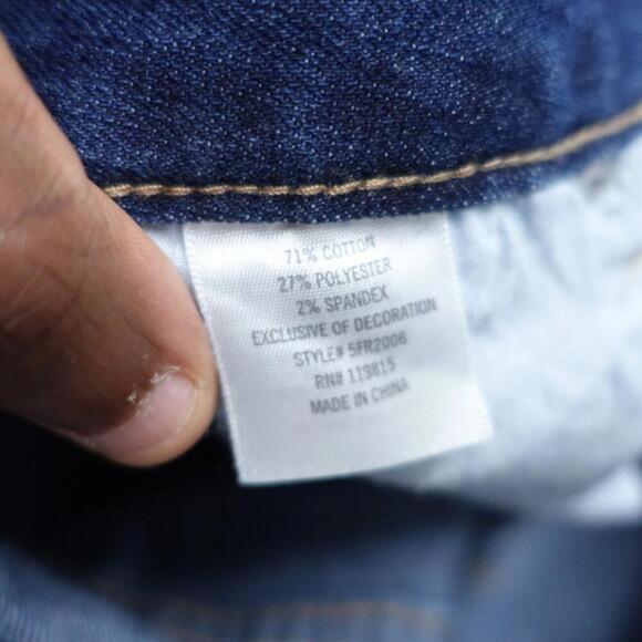 Harper Jeans Women's 29 Blue Denim Floral Stretch 5-Pockets Embroidered Skinny‎ - Picture 5 of 8